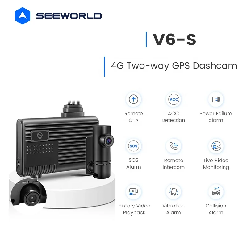 4G Car Camera Dual Dashcam with Live GPS Tracking and G-Sensor for Cars Vehicle Safety