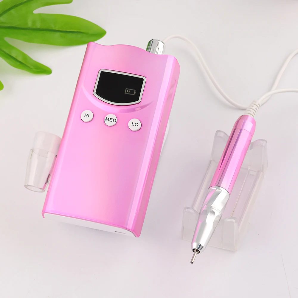 2023 New Brushless E-file Professional Electric Manicure 85W Nail Drill Cordless With Preset Speed Function For Salon Nail Drill