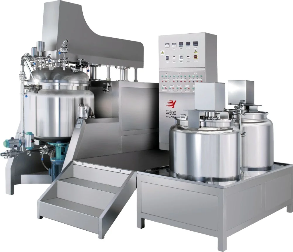 Factory direct sale oem customization wholesale cosmetic cream vacuum emulsifying mixer emulsifier mixer machine