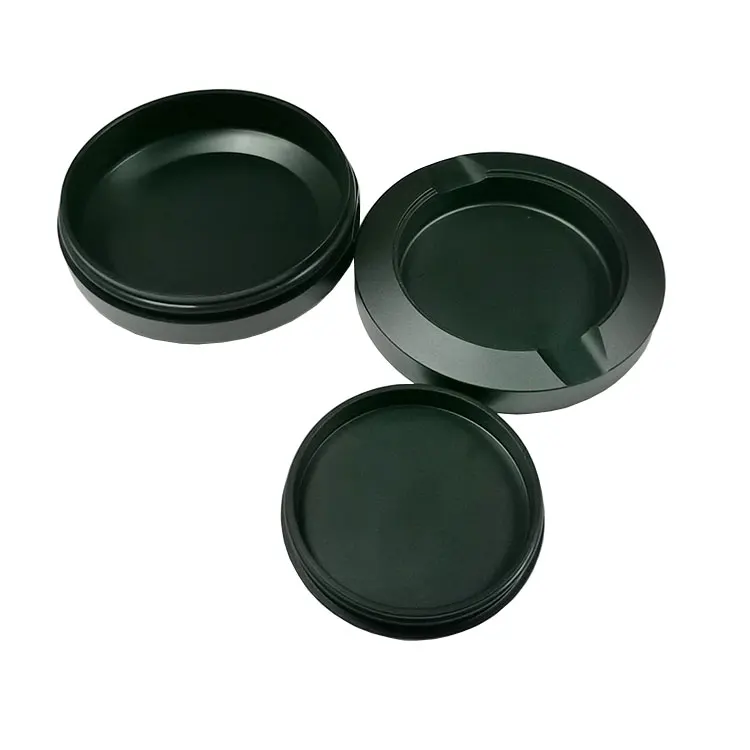 Snus Cans Aluminum Anodized Black Color 3 Layers Snuffbox CNC Metal Blank Snus Cans for Snus Packaging