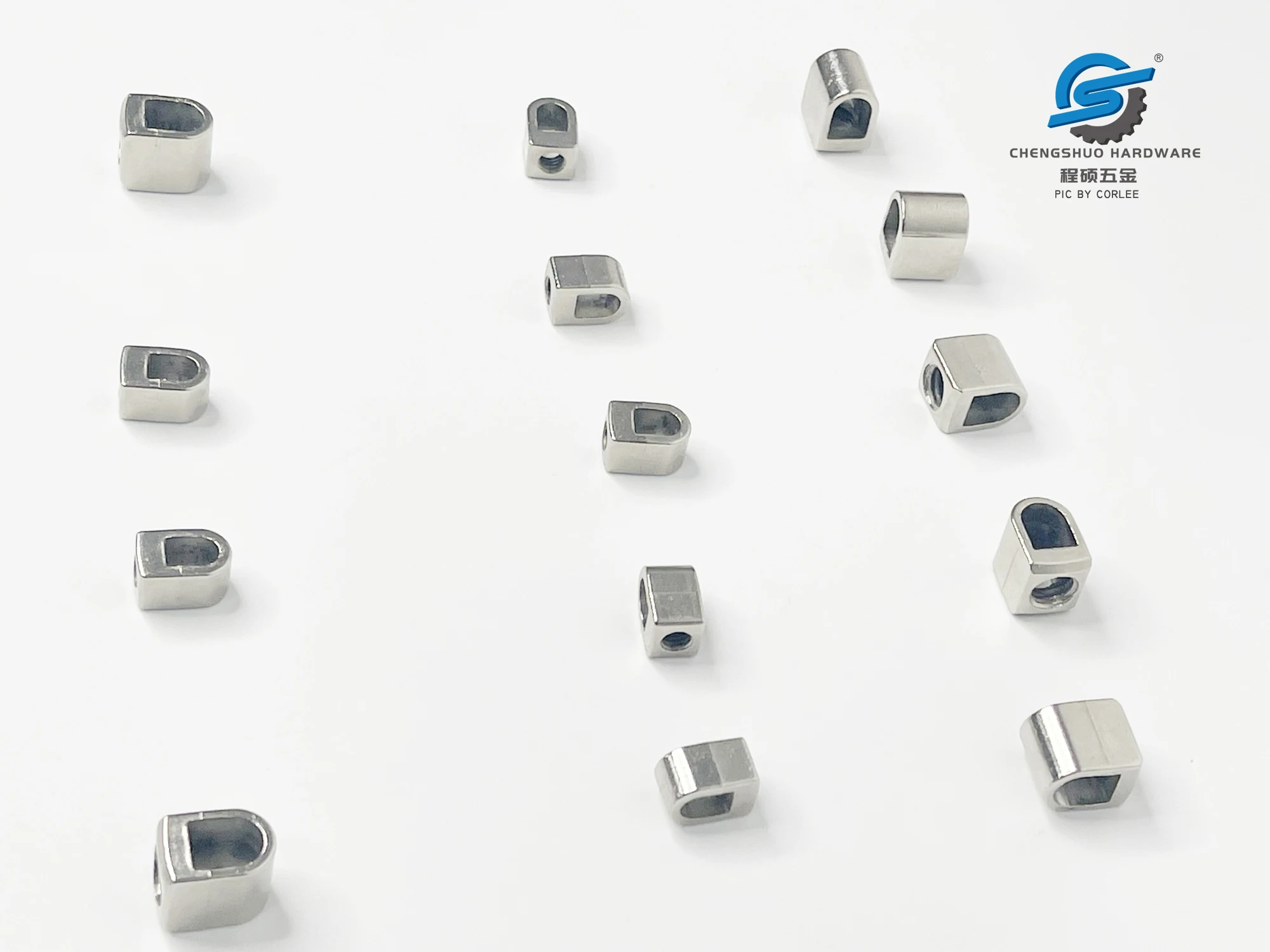 Custom M8 Squeeze Core Zinc Alloy Wire Clamp Parts CNC Machining Part Metal Machined Factory Chengshuo Hardware