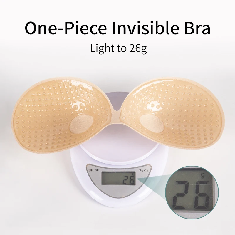 XINKE 2021 New arrivals strapless invisible low back dress sticky bra for large