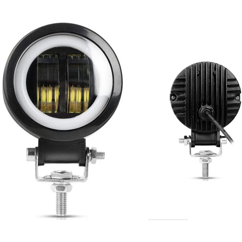 3 дюймов 20 Вт круглый мотоцикл LED свет светодиодный бар с Angel Eyes DRL Вождения по бездорожью ATV внедорожник