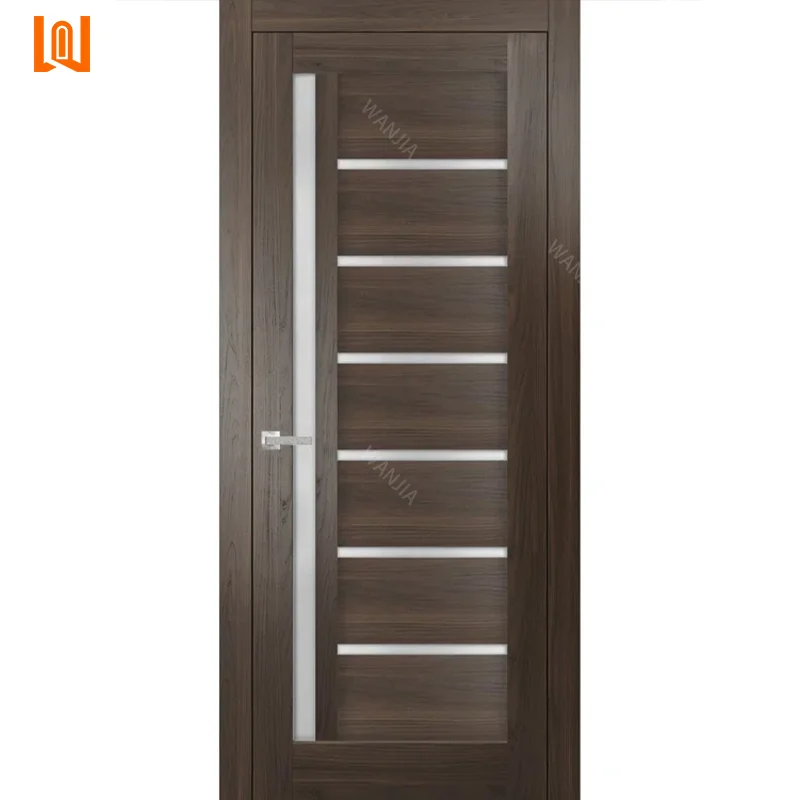 WANJIA Factory Wholesale Popular Door Bedroom Interior Wood Door Soundproof House Wooden Doors