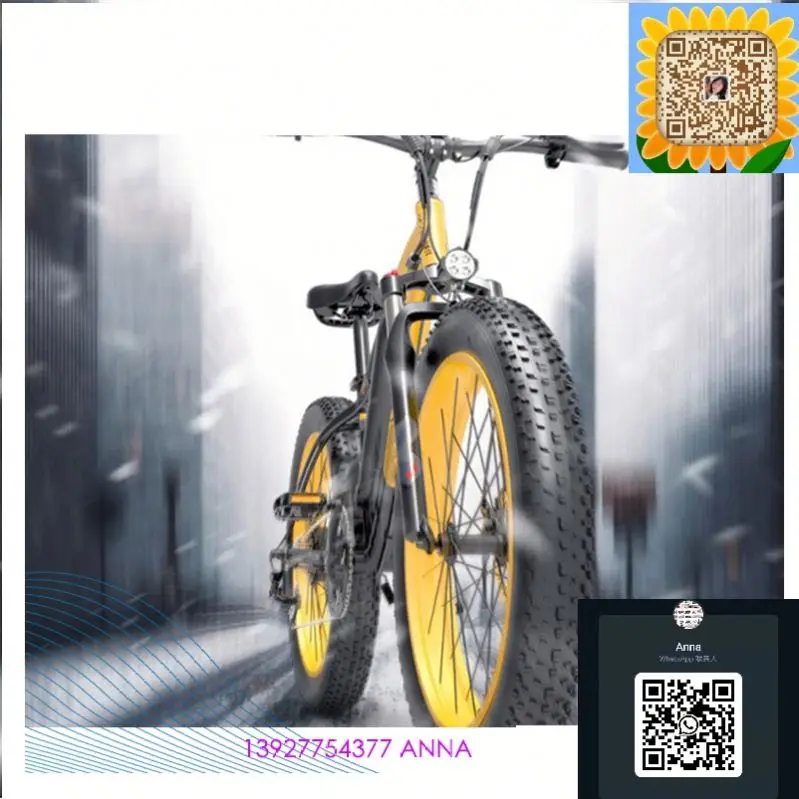 Hot Sale GF600 Aluminum Alloy Frame Fat Tire Foldable Adult 1000w 36v 13ah 26inch Road Dirt Electric Mountain Bicycle