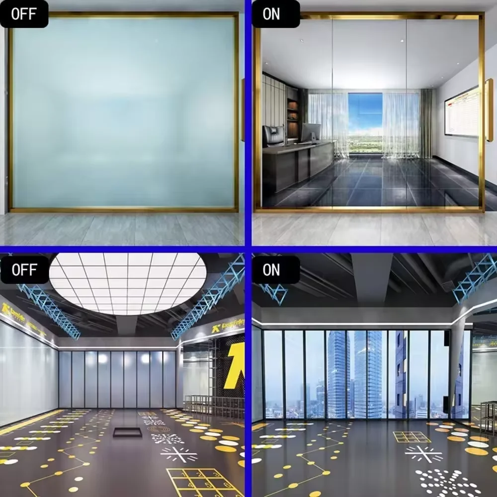 Pdlc Smart Film For Glass On Off Office Door Pdlc Window Film Building Smart Glass Film Partition Curtain Pdlc