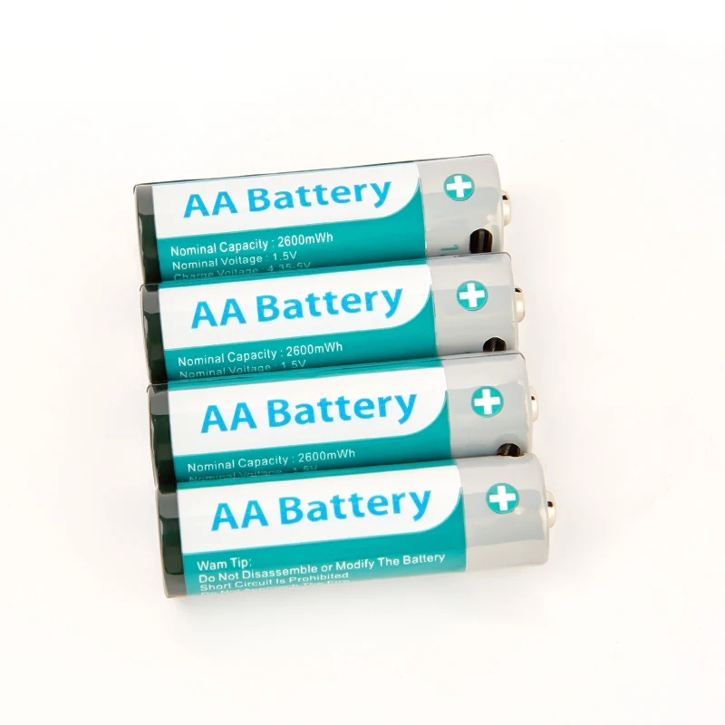 Customized Factory 1.5v lithium Battery  Cell 1.5v 2600mwh li-ion Battery 1.5v Aa  Aaa Rechargeable Battery