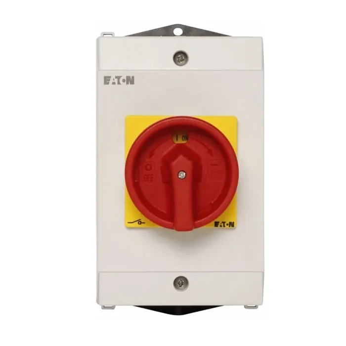 Brand New Ea-ton P1-25/I2/SVB-SW/HI11 Main switch P1 25A surface mounting 3 pole 1 N/O 1 N/C STOP function Good Price