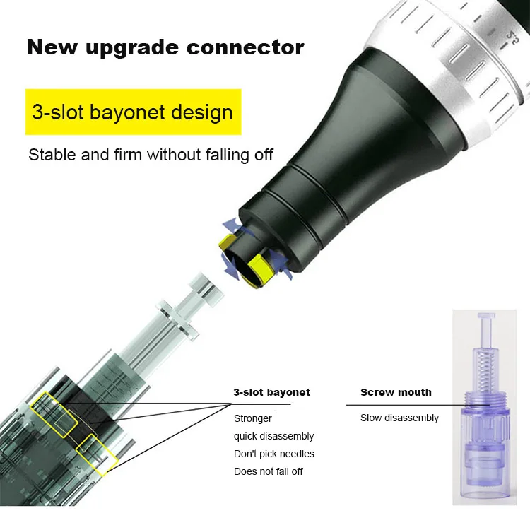 Wireless Dermapen Digital 6 Levels Speed ULTIMA Dr. Pen E6 black Microneedling Derma Pen