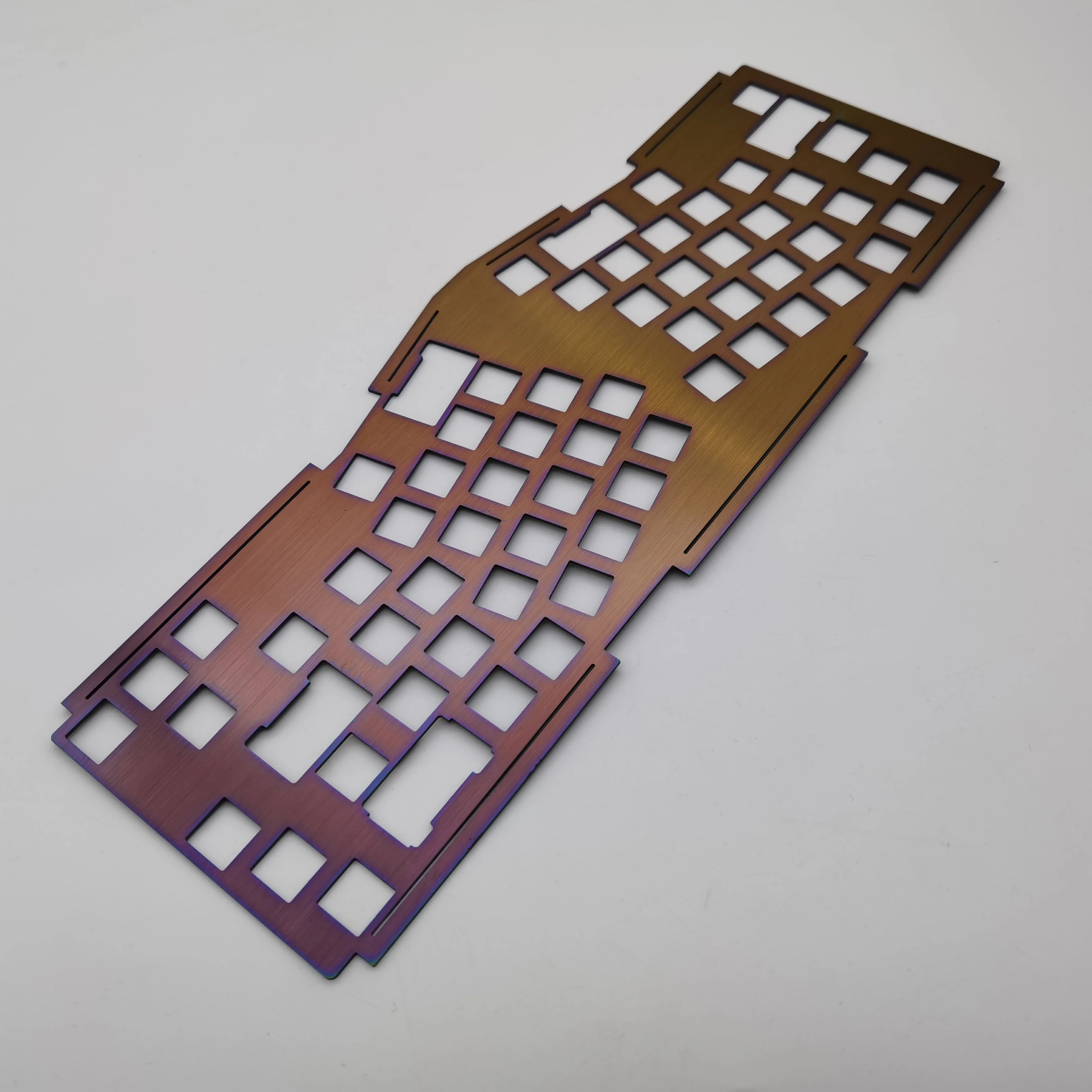 mechanical keyboard case keyboard anodized aluminiumparts Mechanical Keyboard Case Plate Weight Top Bottom OEM