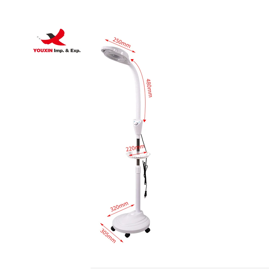 Factory Direct Beauty Salon Skincare Eyelash Extension Manicure Tattoo Adjustable Shadowless 360 Degree Rotation Magnifying Lamp