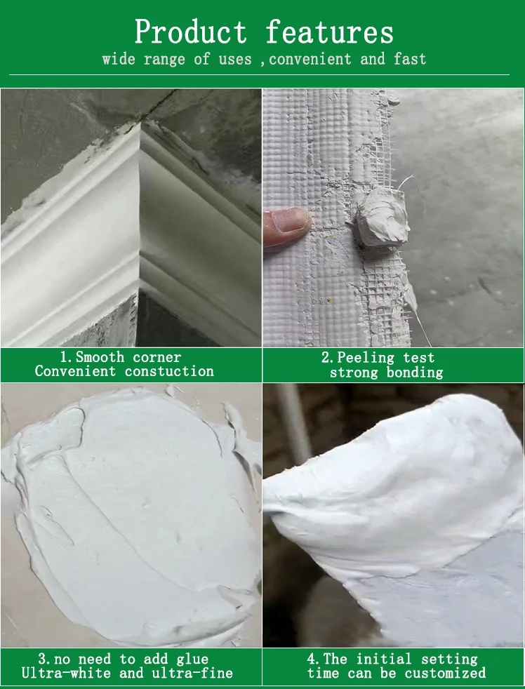 Pop Cement From China Gypsum Corner Gypsum Adhesives Putty For Apply Plaster Lines