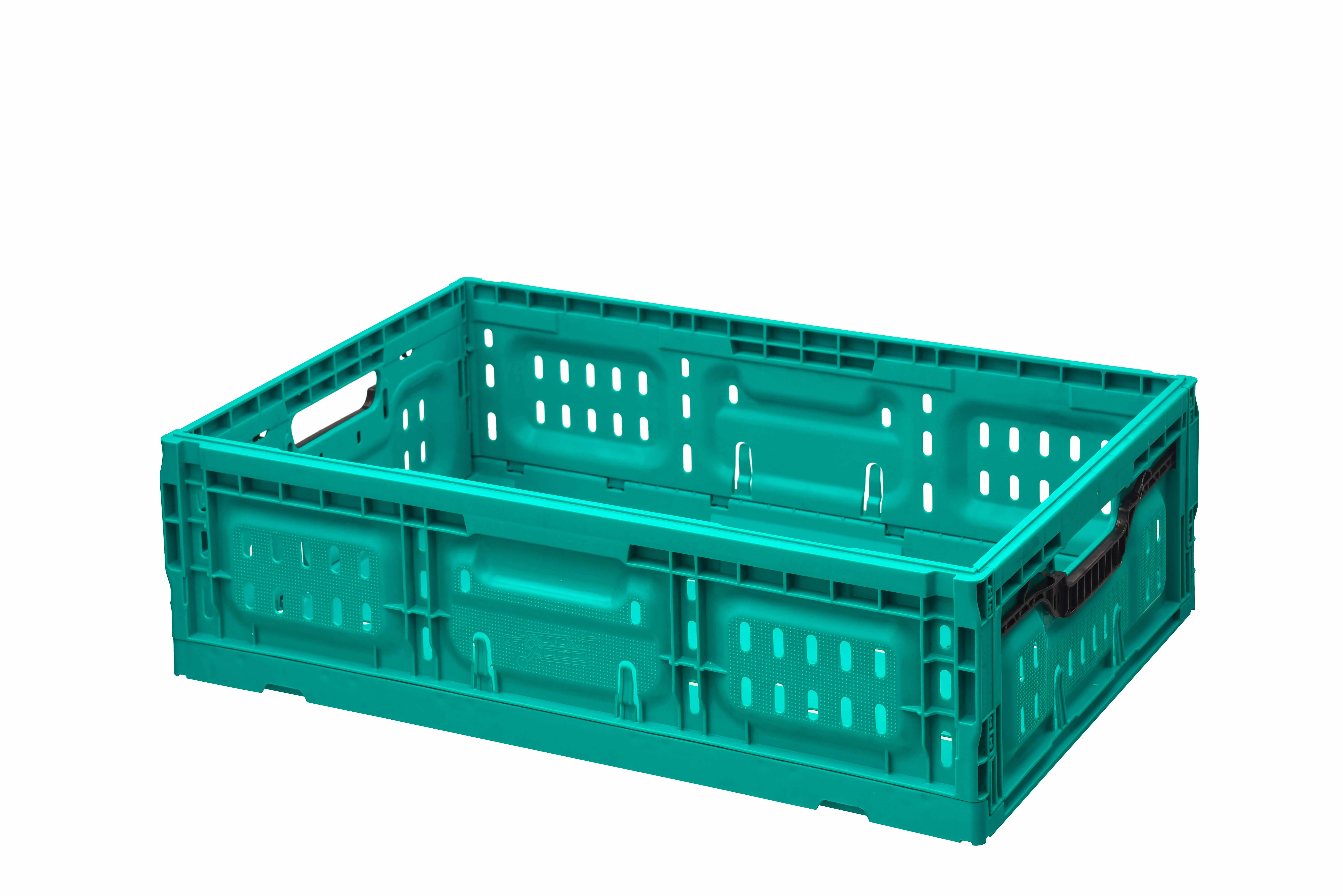 High Quality Cheap Plastic Collapsible Transporting Box Crates Folding Industrial Box