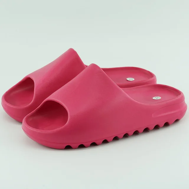 
Summer home sandals and slippers indoor and outdoor wear one-word slippers women non-slip EVA beach shoes thick-soled slippers 