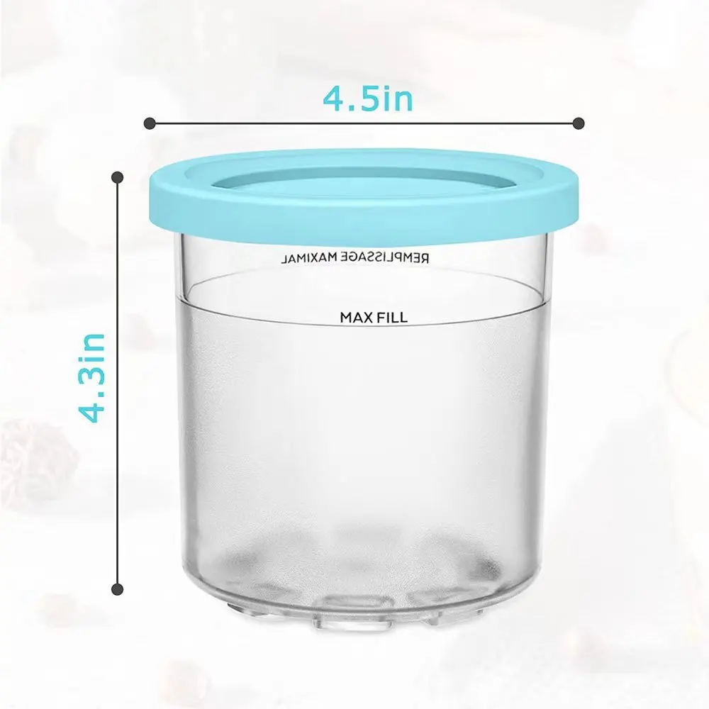 Wholesale Ice Cream Container Airtight Leaf-Proof Food Storage Box Ice Cream Storage Container with Lids