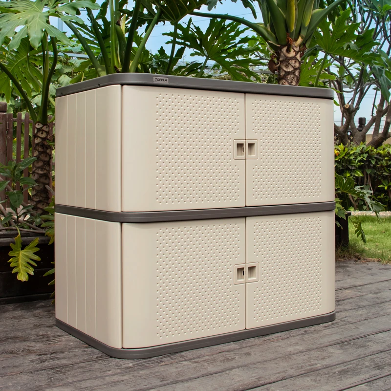 new design hdpe locker box plastic sauna center locker waterproof kitchen cabinets household short storage cabinet