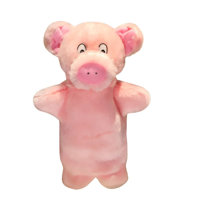 Educational Plush Stuffed Animal Cartoon Finger Hand Puppets Wholesale Custom Cute Soft Plush Doll Finger Puppets