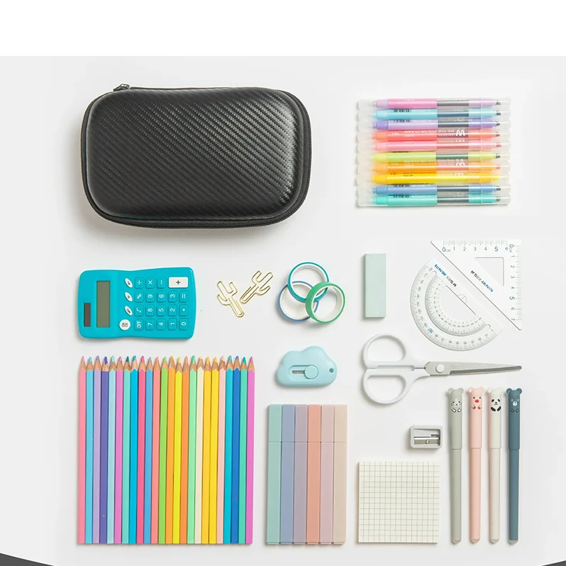 Wholesale Custom Hard Eva Pencil Case Plush Kawaii Pencil Case Cute Cute Girl Pencil Case