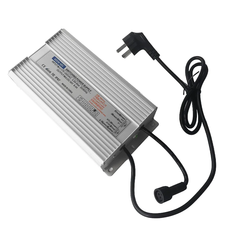 350W Waterproof Power Supply AC to DC Power Supply Output 48VDC with Connector for 10 Head Ultrasonic Mist Maker