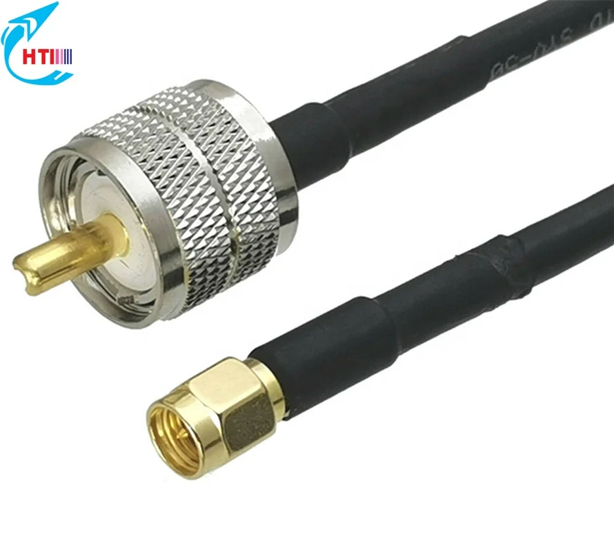 Extension Cable SMA Male to UHF PL259 Male UHF Radio RG58 Coax Jumper Cable for  Amateur Radios Base Antenna