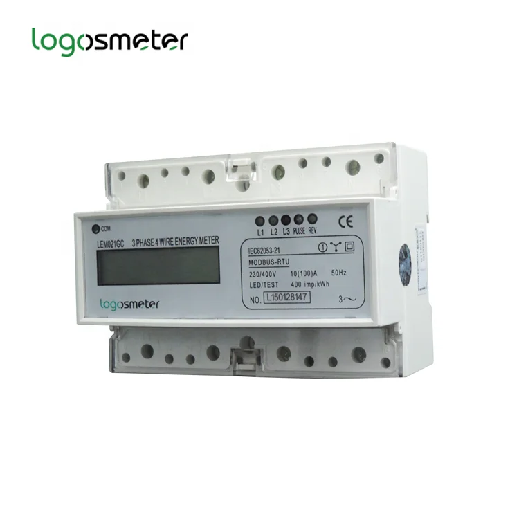Din-рейка трехфазный RS485 Modbus измеритель мощности