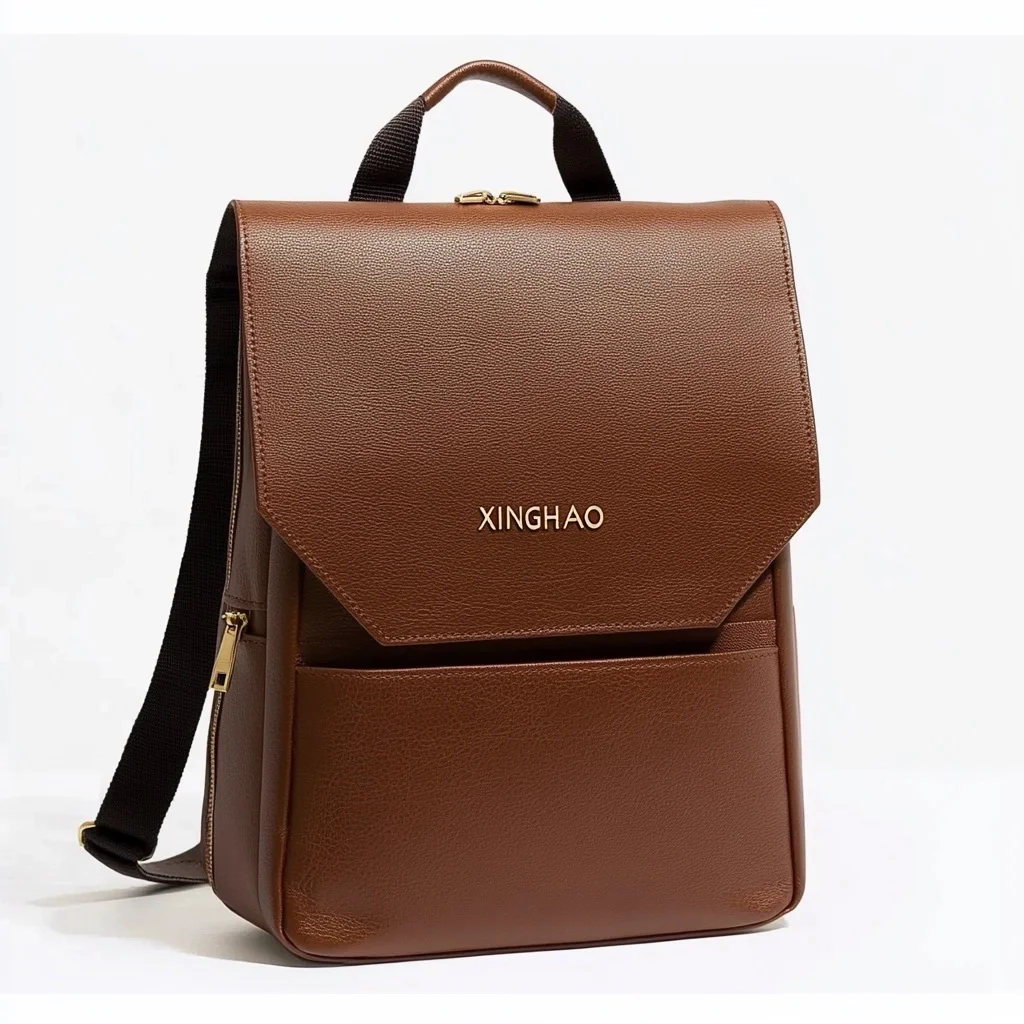 Custom designer logo large capacity laptop compartment digital gear lens dslr leather camera bag backpack