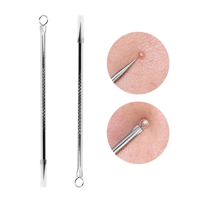 Silver Blackhead Acne Needles Stainless Steel Blackhead Blemish Removal Pore Cleaner Face Beauty Tools Skin Care Acne Stick