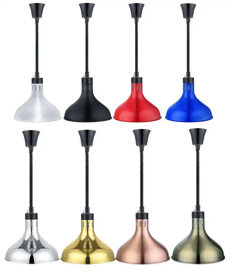 Single head food Telescopic heating lamp Hanging Food Warming light warmer lamp for wholesale