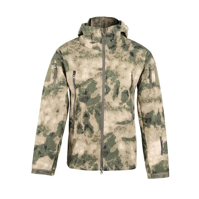 High Quality Custom Men Waterproof Soft Shell Camouflage Clothing Jackets Mens Tactic Jacket With Fixed Hood