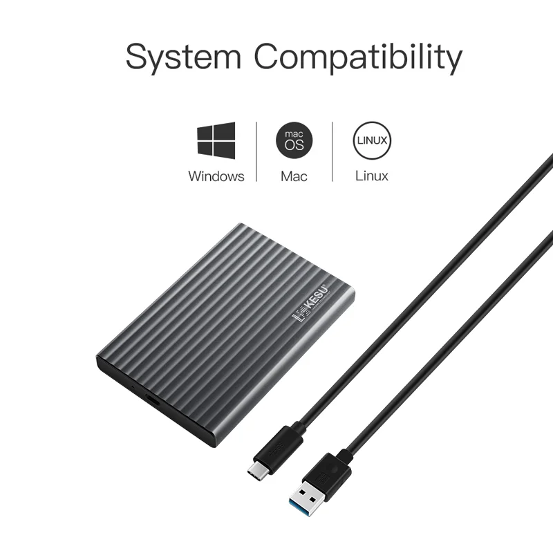 Original Authentic 2.5 Inch Storage Devices HDD Portable 1TB External Hard Drive USB 3.0