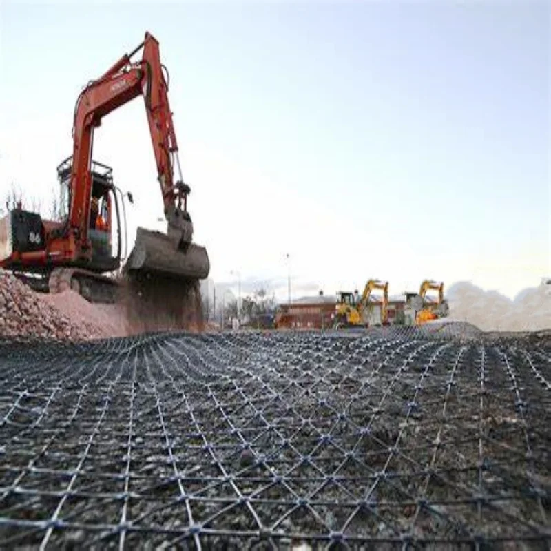 Reinforcement Triaxial geogrid For Base Stabilization And Road Way Grille Geogrilles