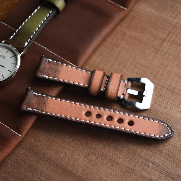 2019 Factory direct sale of new hand-dyed vintage leather watchband