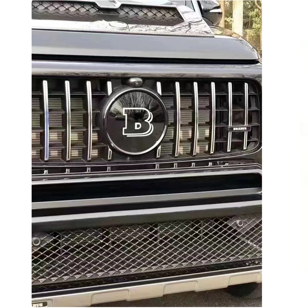AMG модифицированные черные центральные сетчатые эмблемы значки логотип наклейки для Mercedes Benz G350 G500 G550 G63 B Стиль гриль Логотип