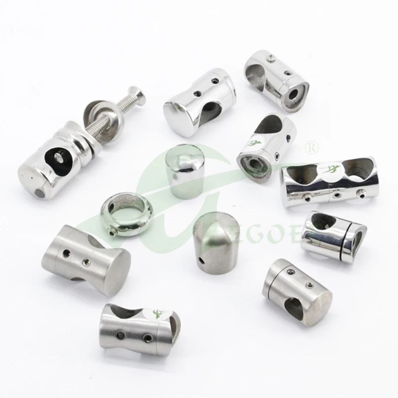 Custom Factory Cast Stainless Steel 304/316 Tube Bracket for Balcony Stair Handrails Balustrades & Handrails Railing Bar Holder