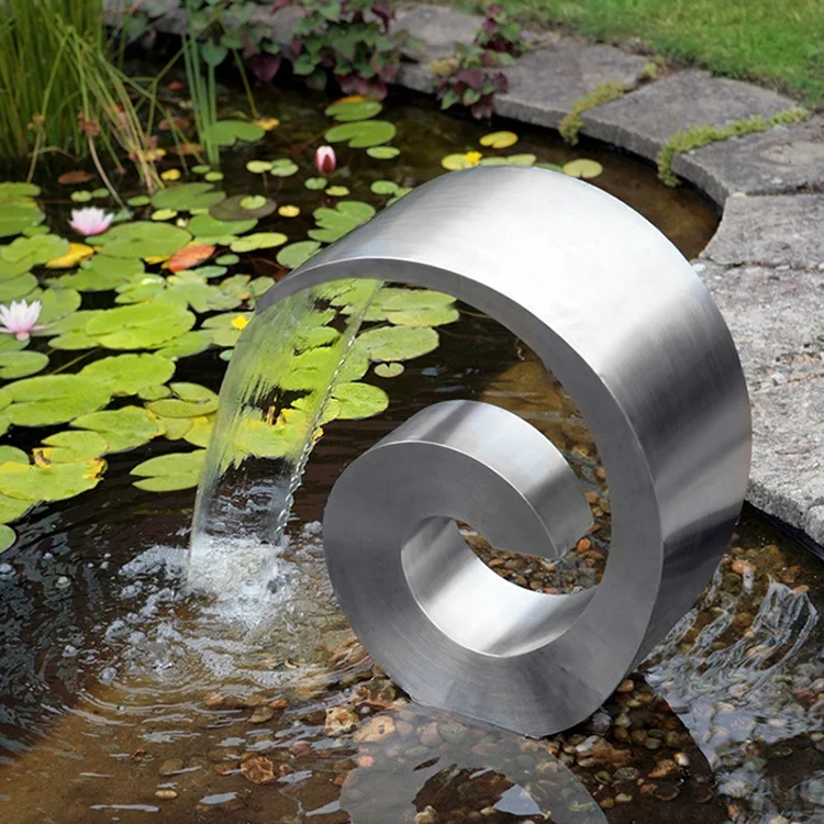 Custom make stainless steel swimming pool waterfall spout