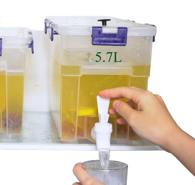 Герметичный Пластиковый Чайник большой емкости для кухни, дома, вечеринки, бара, для холодной воды, диспенсер для фруктов и напитков, контейнер для напитков для холодильника