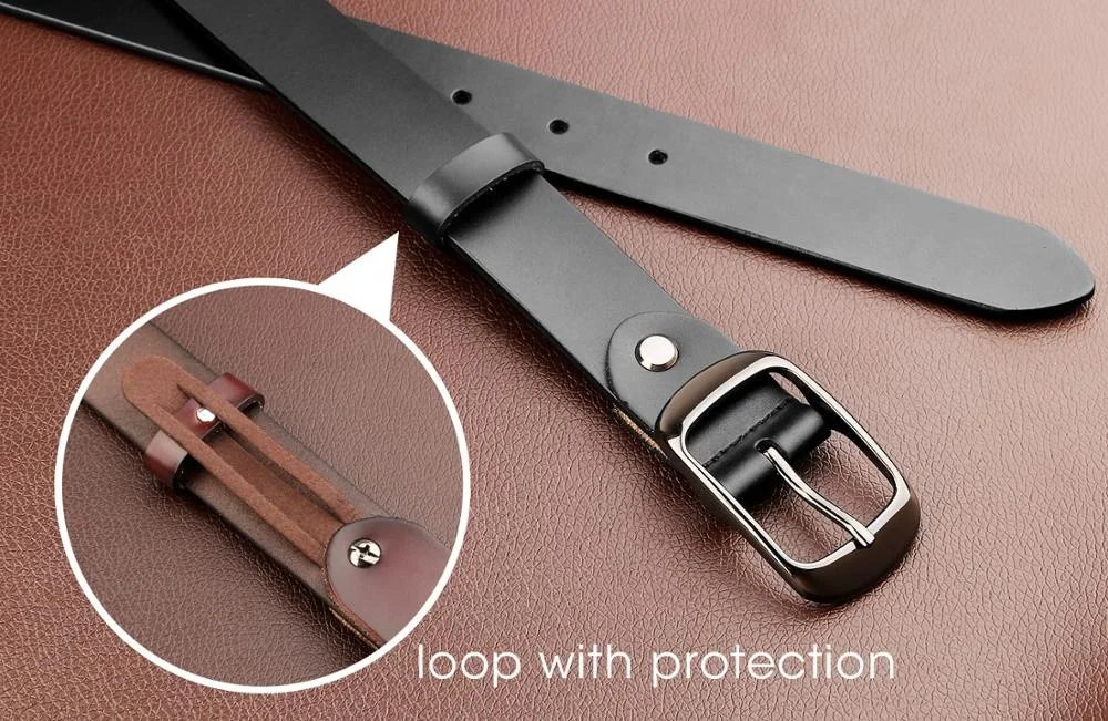 Women Genuine Leather Belt for Jeans Pants Dresses Plus Size