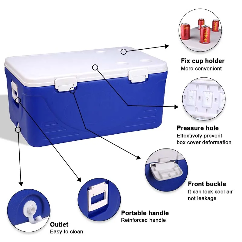 7in 1 cooler 110L 20L 5L 2L portable food fresh cooler box set