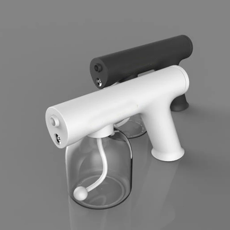 
Portable Handheld Cordless Hair Nano Spray Gun Blue Light Disinfection Cold Mist Sprayer 