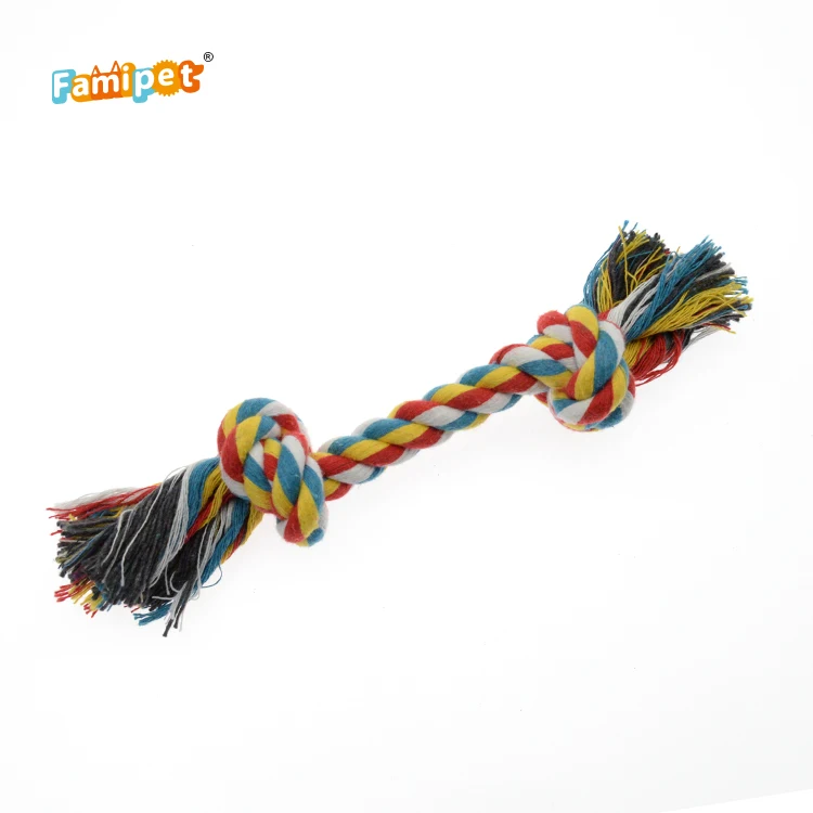 different size though crew cotton knot rope toy for puppy and large dogs