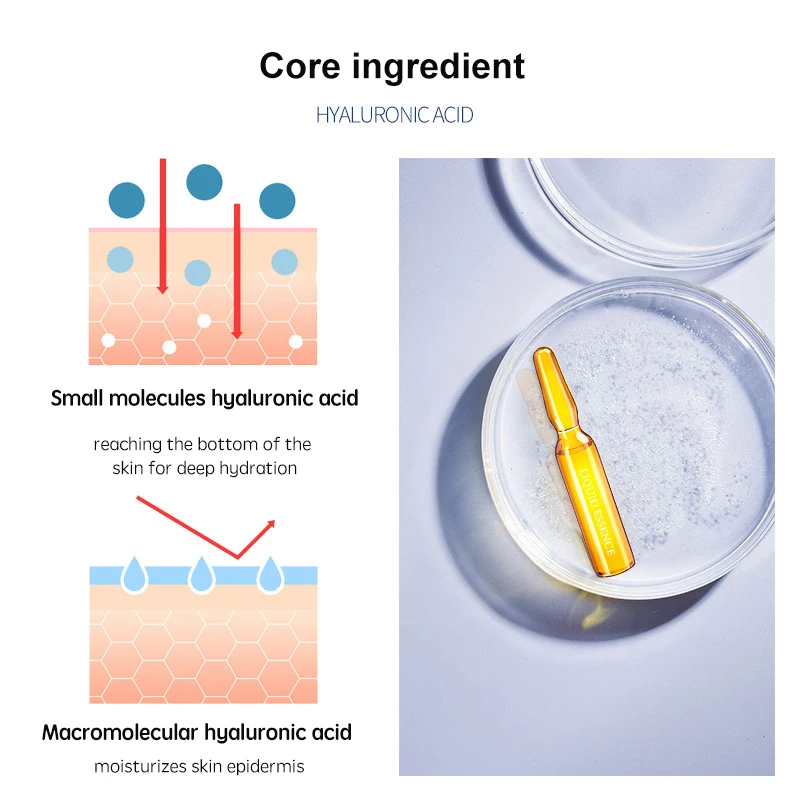 Whitening Anti Aging Skincare Facial Serum Face Moisturizer Wrinkles Remover collagen Hyaluronic Acid Essence Ampoules Serum Set