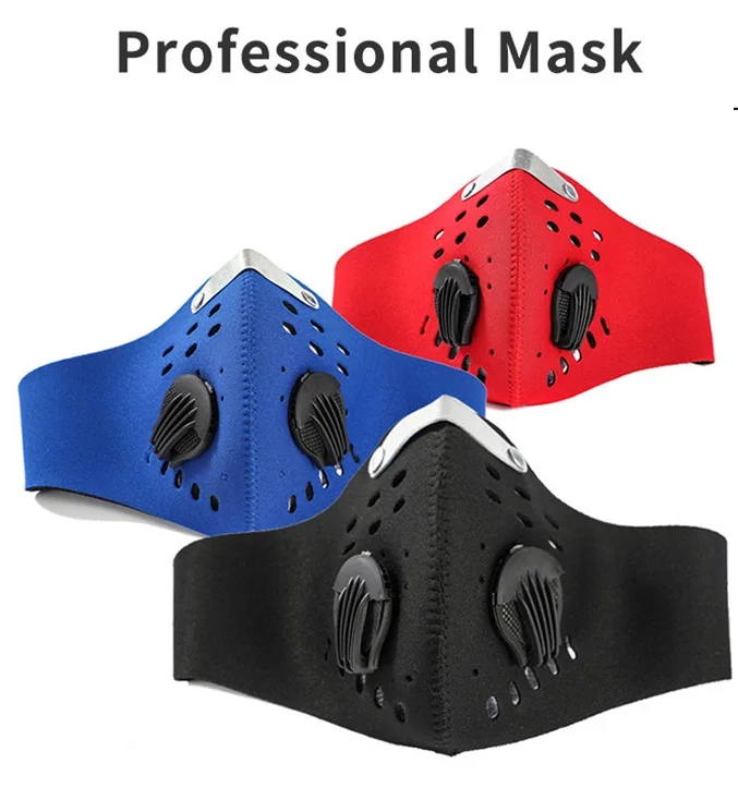 Dust Proof Cycling Face Cover Bike Riding Face Protection With Filter Activated Carbon
