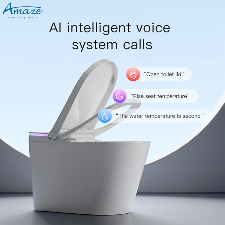 Modern high-end automatic toilet bidet CUPC certification bathroom sanitary wares floor intelligent smart toilets