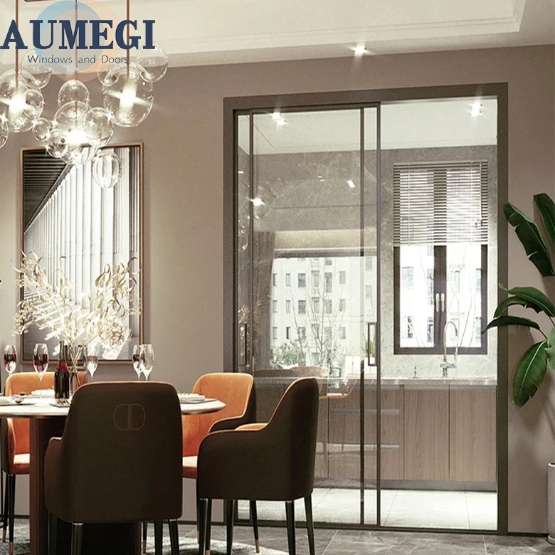 Made In Guangdong Sliding Glazed Door Sliding Door Plexiglass Manual Sliding Door