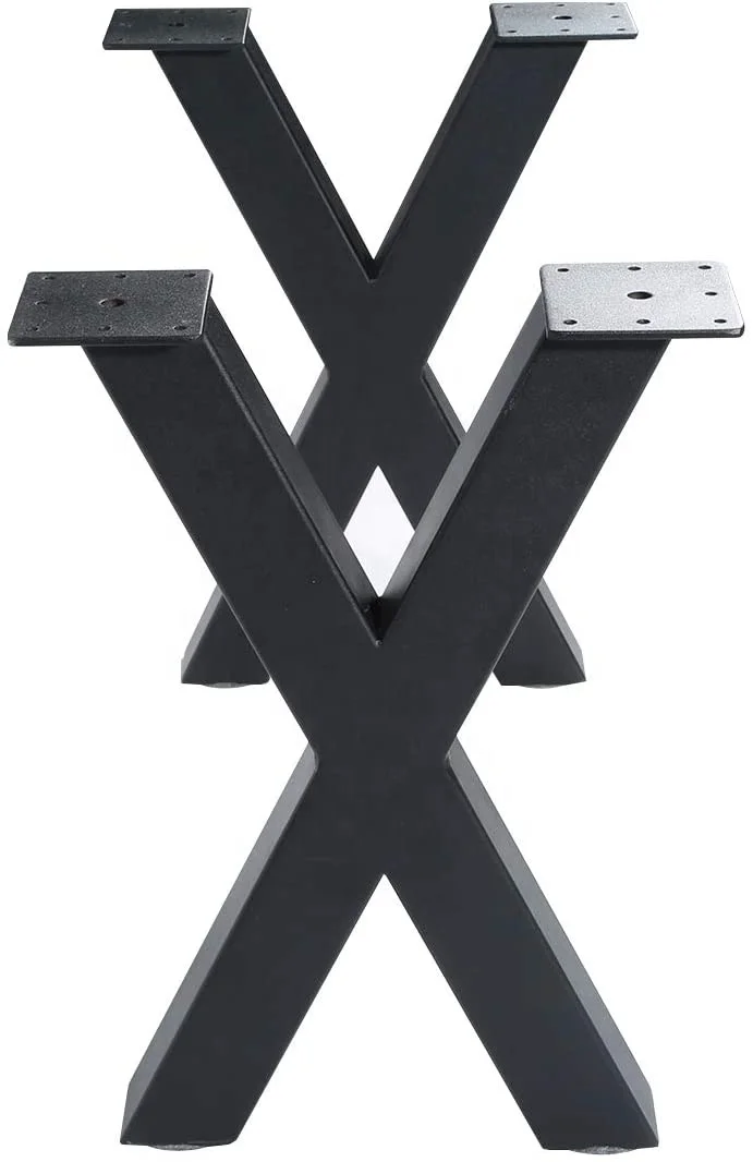 Metal Legs For Tables Rose Gold Table Legs Factory Price Cast Iron Table Legs X Shape Modern Office Desk Furniture Base