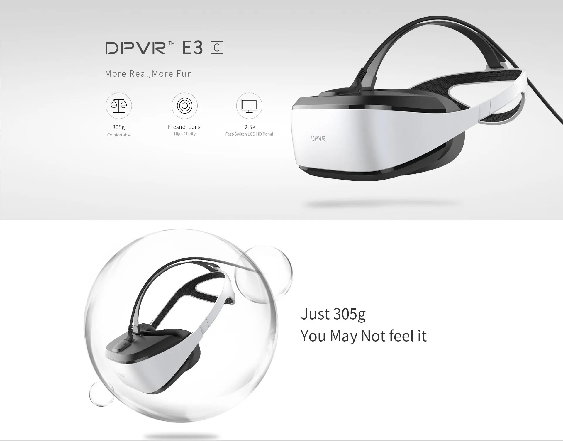 Hot Selling Circular 2.5K 110 FOV Giant Screen Lcd 3D Cinema Black Original Customize VR Glasses