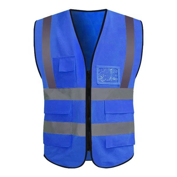Hot sale construction knitted reflective vest customized printed reflective vest