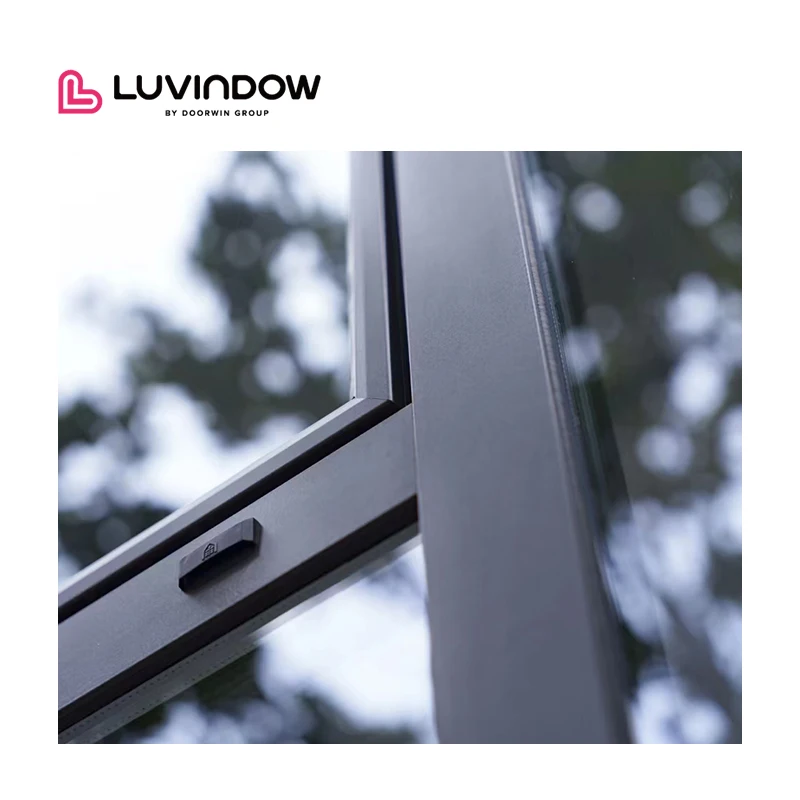 Minimalism Narrow Frame Ultimate Casement Windows Energy Efficient Laminated Glass Slimline Aluminum Windows