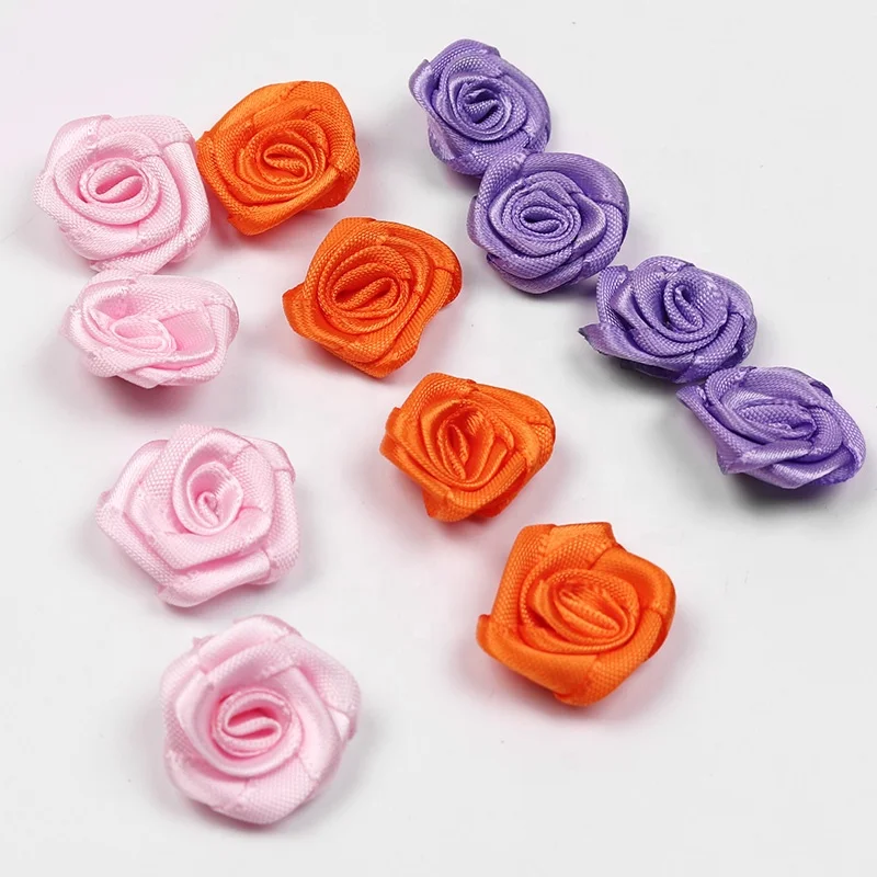Handmade Gift Bow Ribbon Decoration Wholesale Small Rose Bow Flower