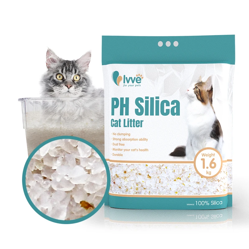 New Pet Products Premium Eco-Friendly Best Clean OEM Crystal Cat Litter Silica Gel Crystal PH Cat Litter